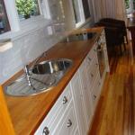 recycled rimu worktops and placemaker units