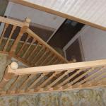new rimu post and handrails, mouldings.